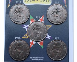 One Penny Coins-Muntstukken 1914-1918
