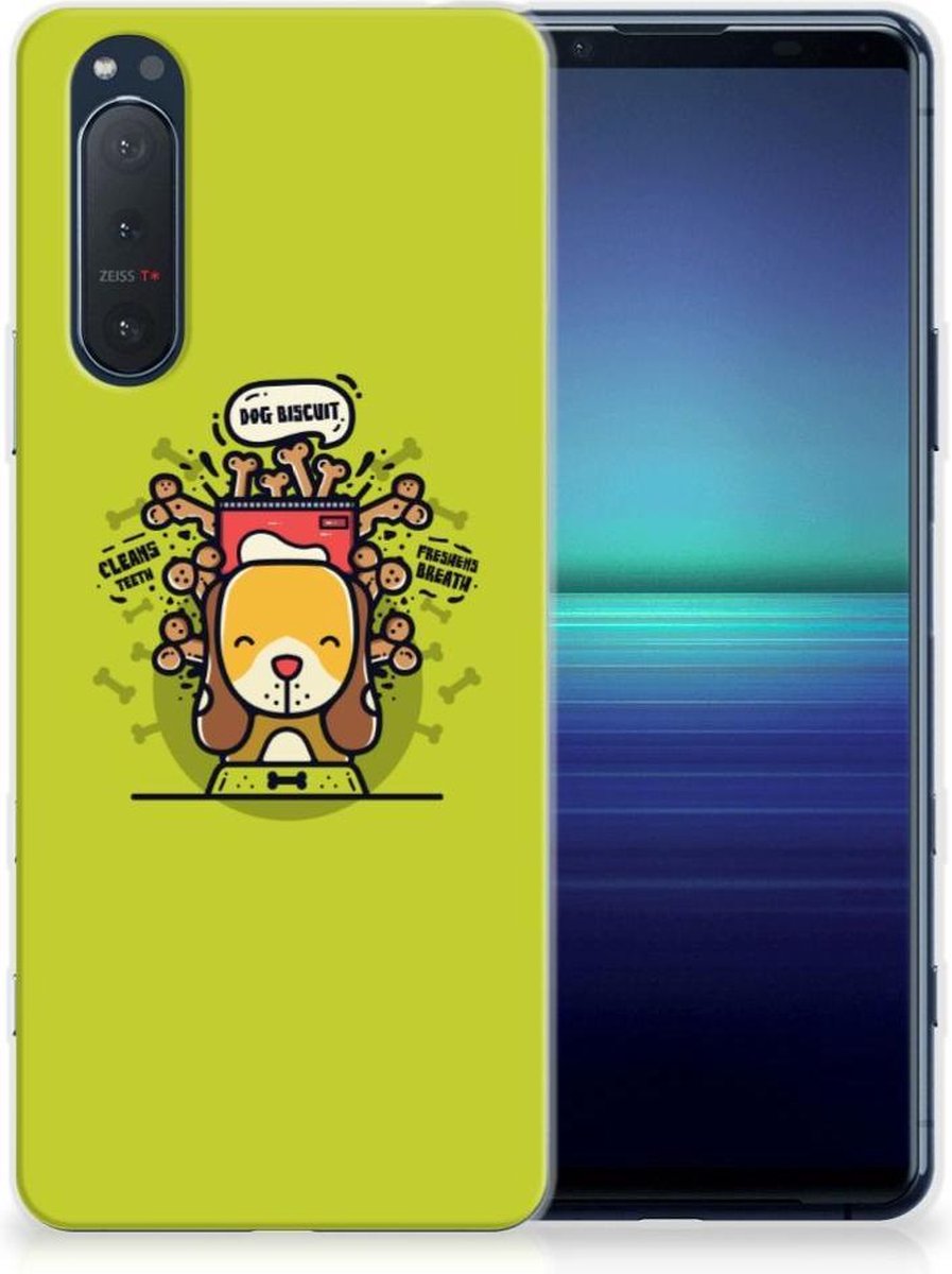 Sony Xperia 5II Telefoonhoesje met Naam Doggy Biscuit
