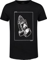 Collect The Label - Pray Tattoo T-shirt - Zwart - Unisex - XS