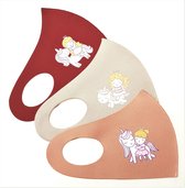 Scuba Kinder Mondkapjes/Mondmasker size M Unicorn 3 stuks verschillende kleur