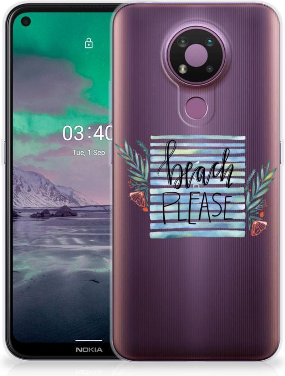 Nokia 3.4 Telefoonhoesje met Naam Boho Beach