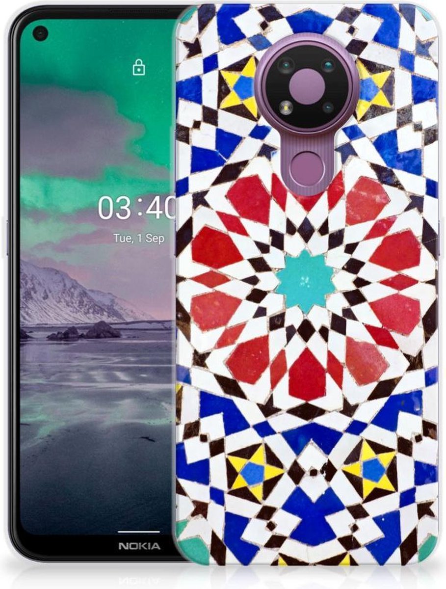 Nokia 3.4 TPU Siliconen Hoesje Mozaïek