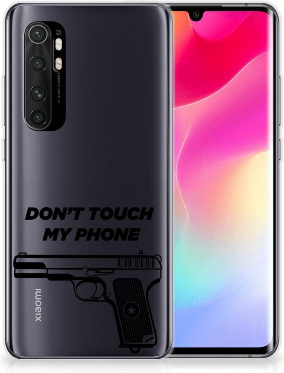 Xiaomi Mi Note 10 Lite Silicone-hoesje Pistol DTMP