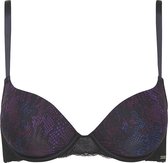 Sapph Mila Push Up Bra Dames Panther Prn Blu-70B