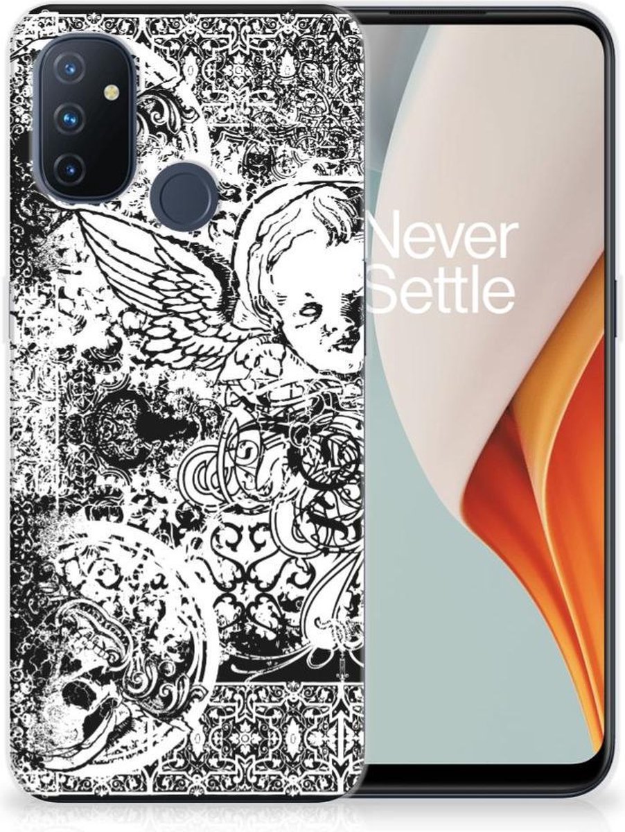 Silicone Back Case OnePlus Nord N100 Skulls Angel