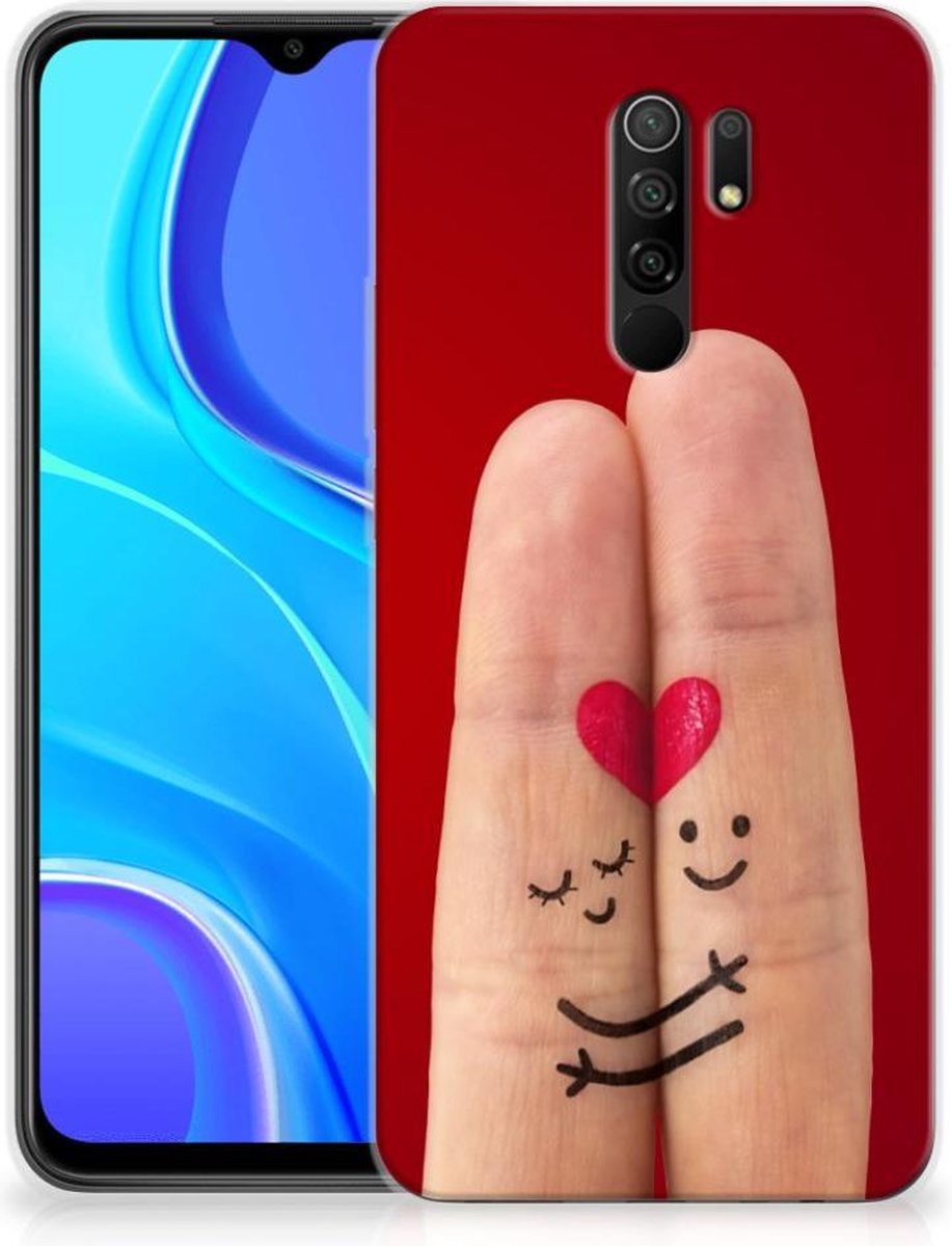 Xiaomi Redmi 9 Silicone Back Cover Liefde - Origineel Romantisch Cadeau