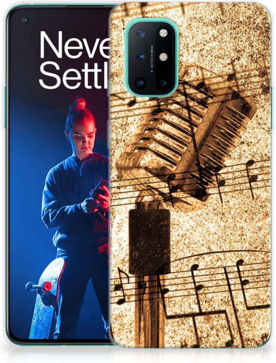 OnePlus 8T Siliconen Hoesje met foto Bladmuziek