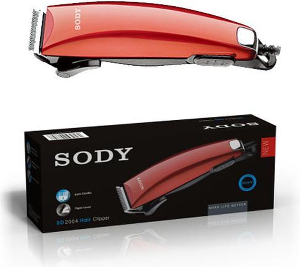 Sody Tondeuse | Bedraad | Professioneel | Haar Trimmer | 4 Maten