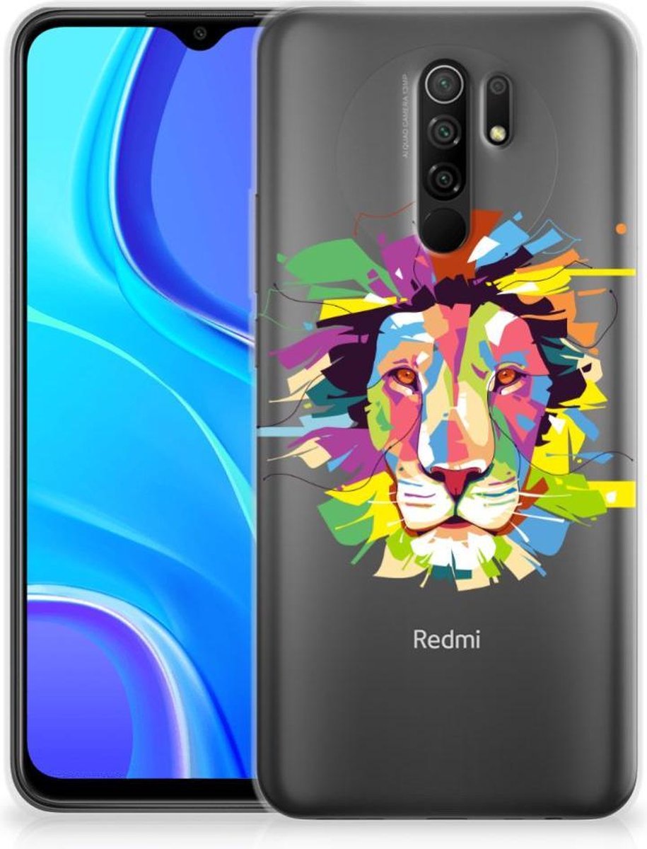 Xiaomi Redmi 9 Telefoonhoesje met Naam Lion Color
