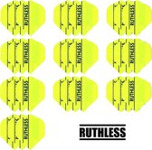 10 sets (30 stuks) Ruthless Flights Multipack Fluro Yellow