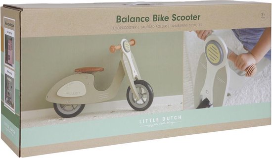 Little Dutch Houten Loopscooter Olive | bol.com