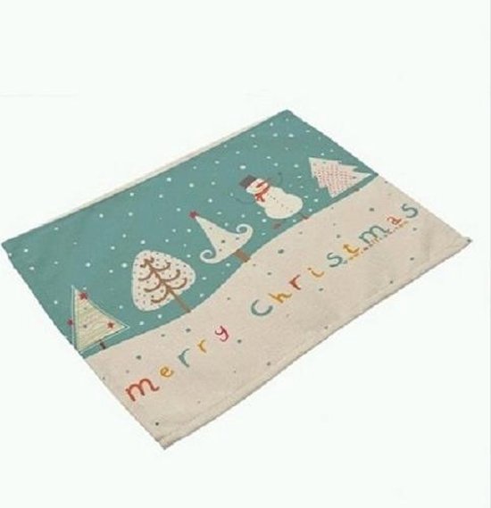 Kerst placemat merry Christmas kerstdecoratie kersttafel bol