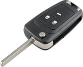 Opel sleutel 3 knoppen met HU100 klapsleutel voor Opel Astra Corsa Zafira Insignia Adam Cascada sleutelbehuizing - Autosleutel