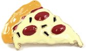 Pizza Punt Emaille Pin 3 cm / 2 cm / Geel Rood Oranje