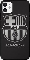 Coque souple FC Barcelona iPhone 12 (Pro) noire