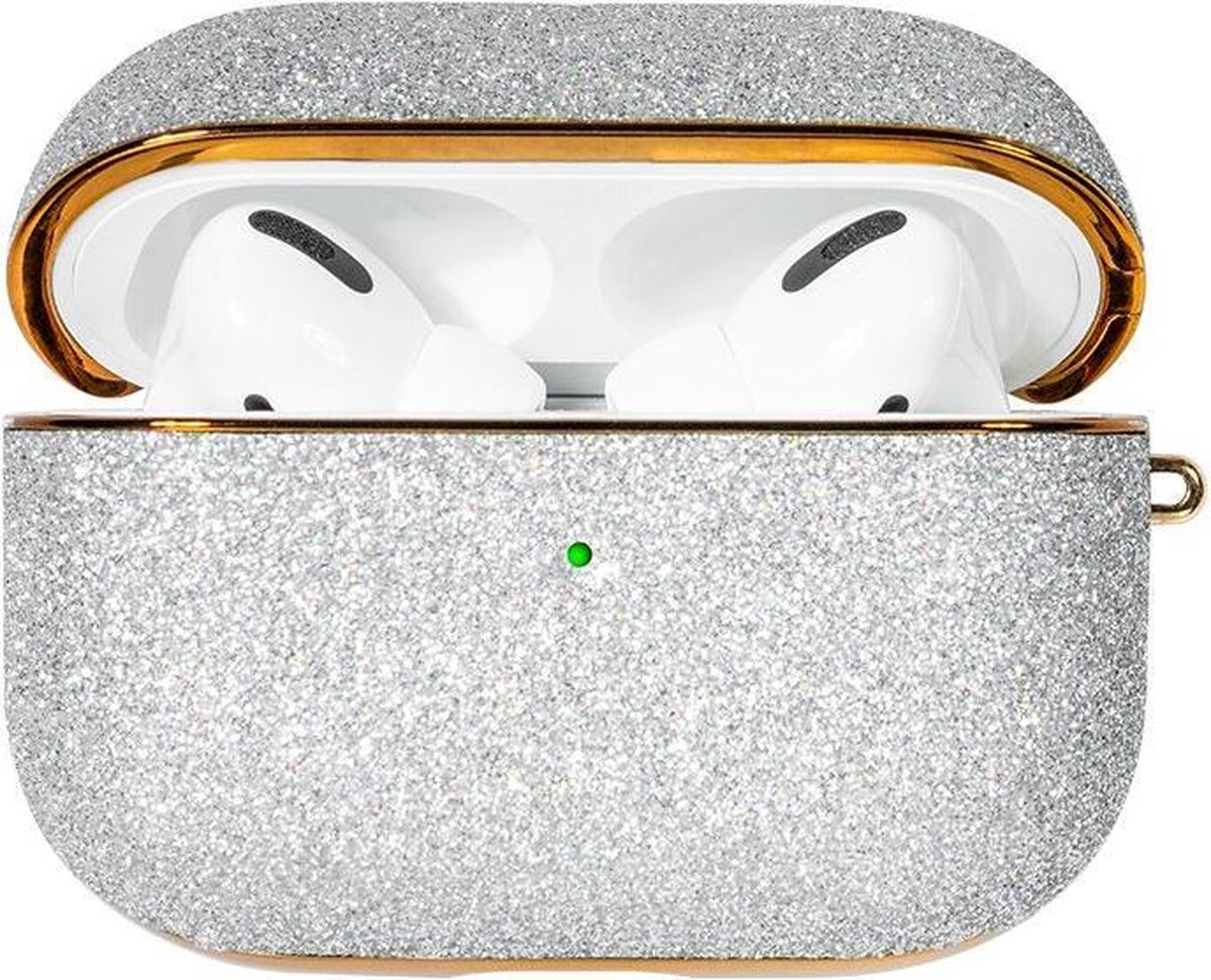 Bling shiny glitter hoesje for AirPods Pro - Zilver