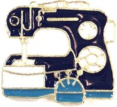 Vintage Naaimachine Emaille Pin 2,5 x 2,2 cm