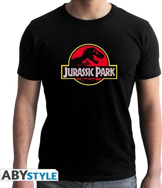 JURASSIC PARK - Tshirt Logo homme MC noir - nouvelle coupe