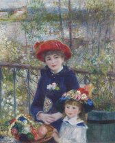 Schilderij - Pierre-Auguste Renoir - Two Sisters (On the Terrace),  80x100cm
