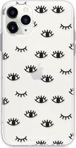 Fooncase Hoesje Geschikt voor iPhone 12 Pro Max - Shockproof Case - Back Cover / Soft Case - Eyes / Ogen