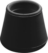 AMIG Stoelpoot Beschermers Doppen Tafel – rond Ø12 mm – Rubber – Zwart – 20 stuk