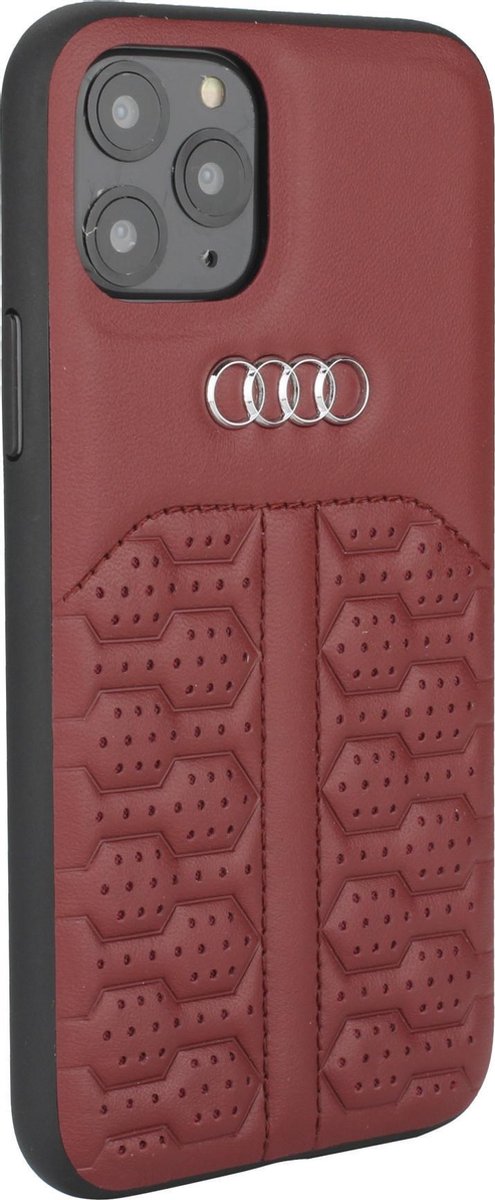 Merlot hoesje Audi A6 Serie iPhone 12 Pro Max - Backcover - Genuine Leather