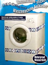 Wasmachine decoratie stickers waterproof Hollands blauw