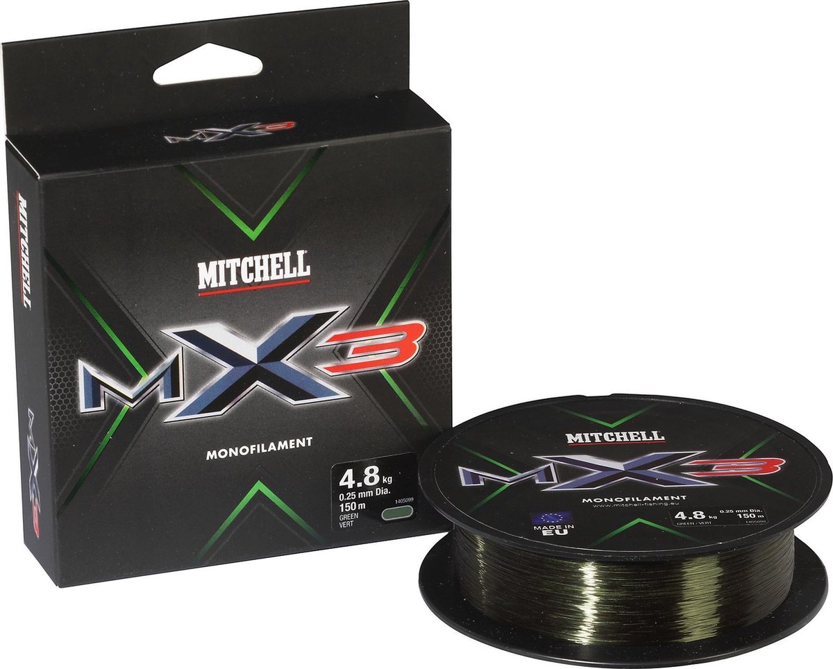Mitchell MX3 Monofilament 150m Groen 0.14 Mm