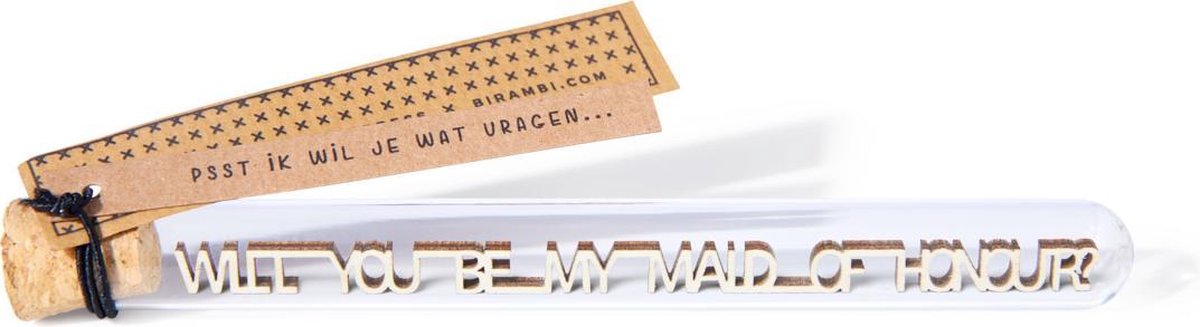 Message in a bottle - Will you be my maid of honour? - Trouwen - Bruiloft - originele vraag - Minimalistisch- huwelijk