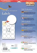 Étiquettes Decadry / Etiquettes rondes 60mm