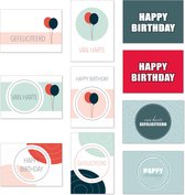 KimsKaartjes - Set van 10 verjaardagskaarten - ansichtkaarten