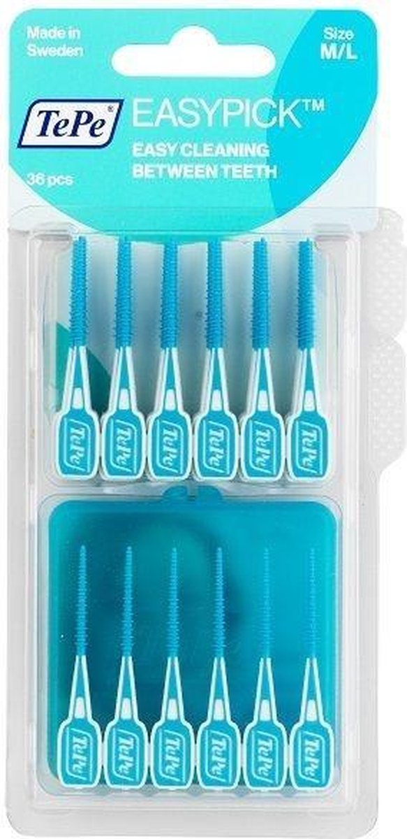 Tepe Easypick Ragers M/L - Turquoise - 3x36 stuks
