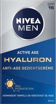 NIVEA MEN Anti-Age - Gezichtscrème - Normale en rijpe huid - SPF 15 - Met hyaluronzuur - 50 ml