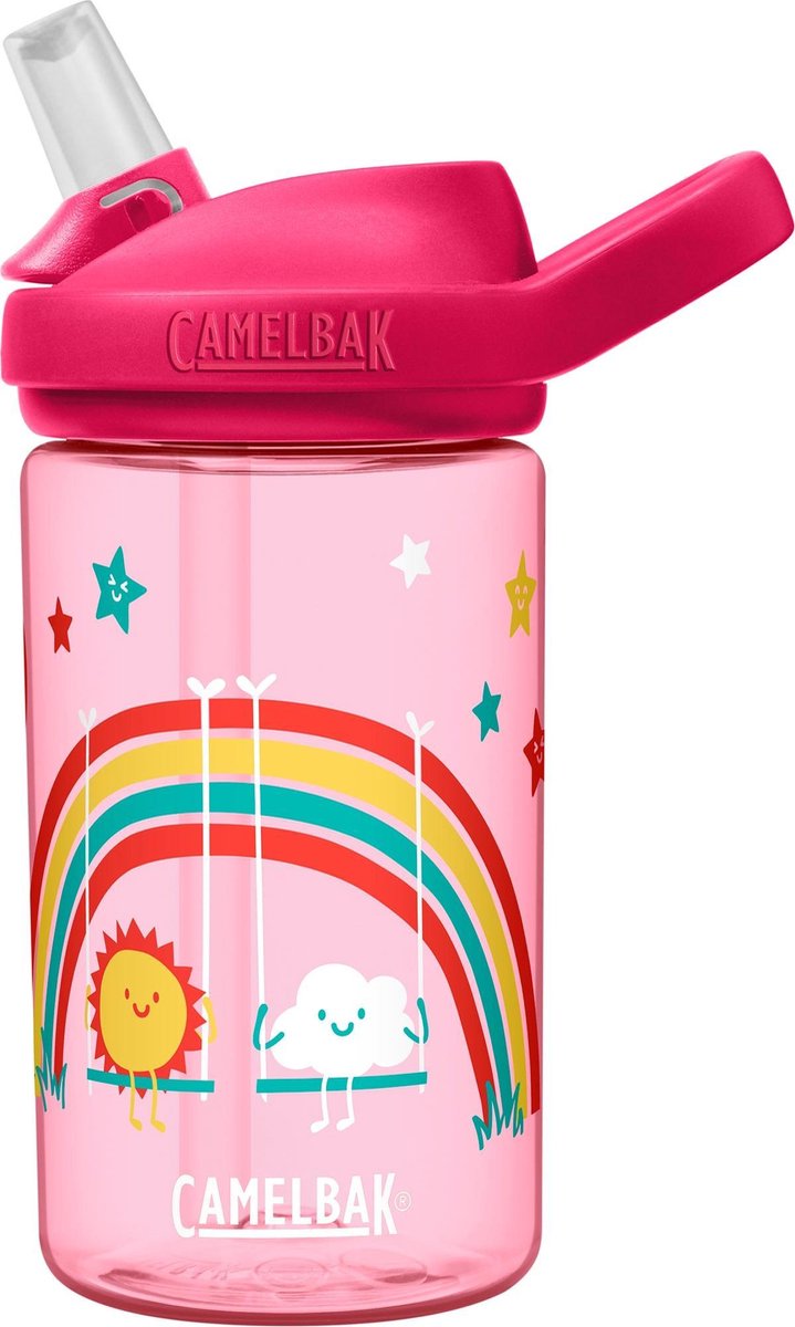 CamelBak Eddy+ Kids - Drinkfles - 400 ml - Transparant (Rainbow Park) - Camelbak