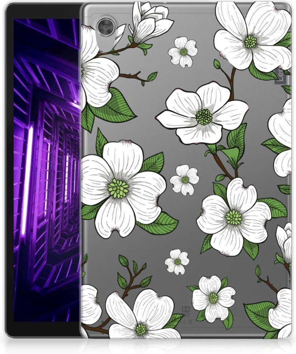 Lenovo Tab M10 HD (2de generatie) Siliconen Hoesje Dogwood Flowers