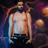 Neoprene Heckler Harness Black / Orange - Small / Medium