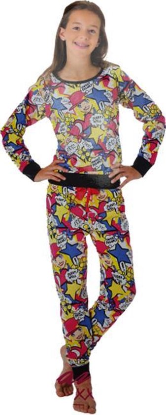 Pyjamapak met strip figuren - Multicolor - Polyester