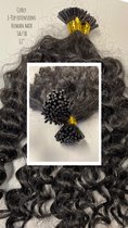 50 stuks Afro CURL Hair 3A/3B Microring Hair Extensions 30cm human hair