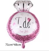 ballon I Do roze , kindercrea