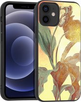 iMoshion Design voor de iPhone 12 Mini hoesje - Bloem - Vintage