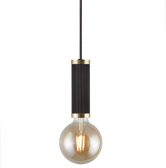 Nordlux Galloway hanglamp | pendellamp | Ø 5,5 cm | E27 | zwart