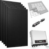 Complete set 4 zonnepanelen 360 Wp mono all-black