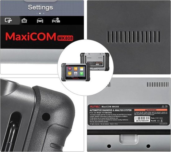 Autel MaxiCOM® MK808 OBD2 Appareil de diagnostic avec toutes les