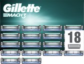 Gillette Mach3 Scheermesjes Voor Mannen - 18 Navulmesjes