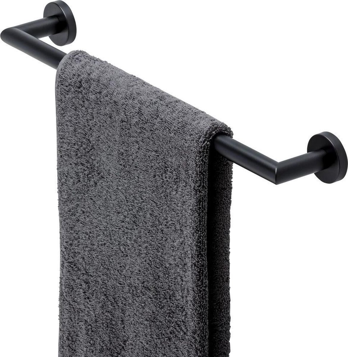 Geesa Nemox Handdoekrek 45 cm - Zwart