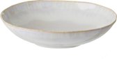 Costa Nova - servies - pasta bord wit - aardewerk - set van 6 - 23 cm rond