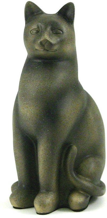 Cozy Cat Sable Sitting - Urne Animaux de sculpture en frêne de Chats pour votre chat bien-aimé Cat 0, 41 L.
