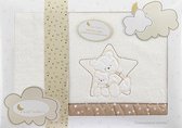 Interbaby Lakenset Wieg Ster 110 X 82 Cm Polyester Beige 3-delig