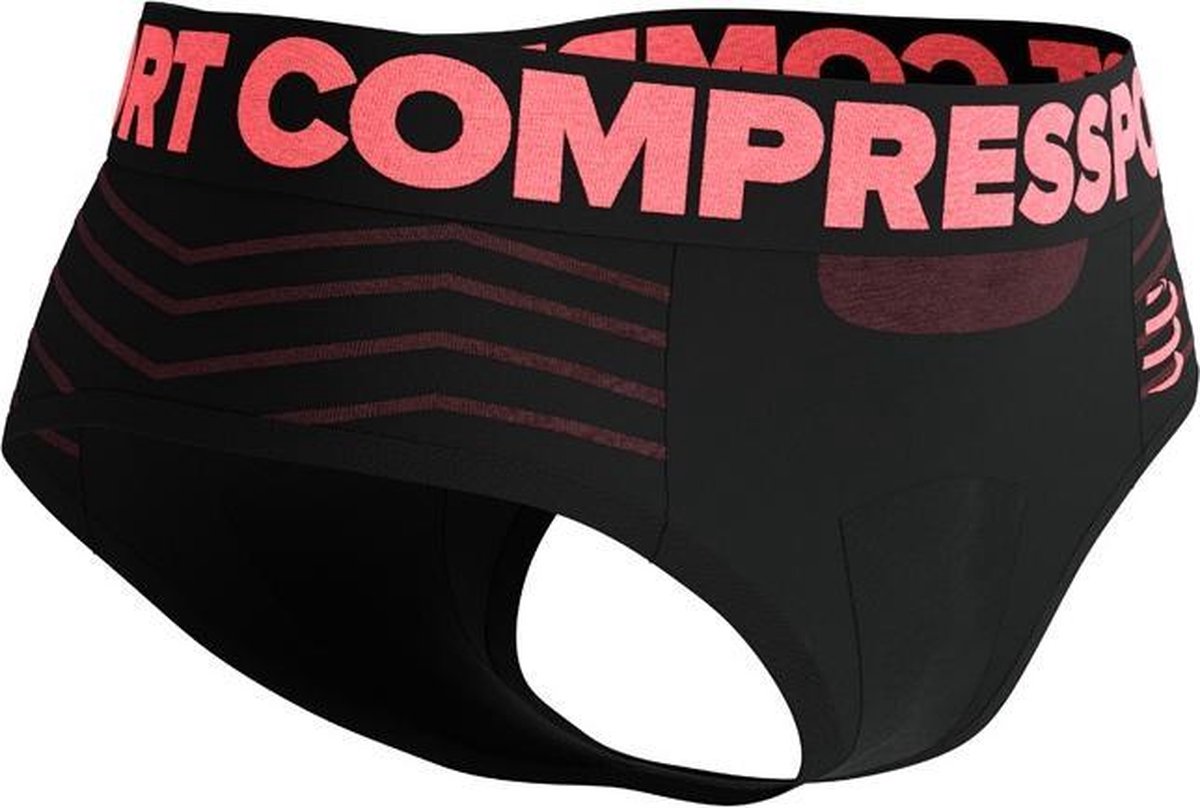 Compressport Seamless Boxer Dames - sportonderbroek - zwart - maat S