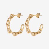 Essenziale Twisted Chain Earring Gold